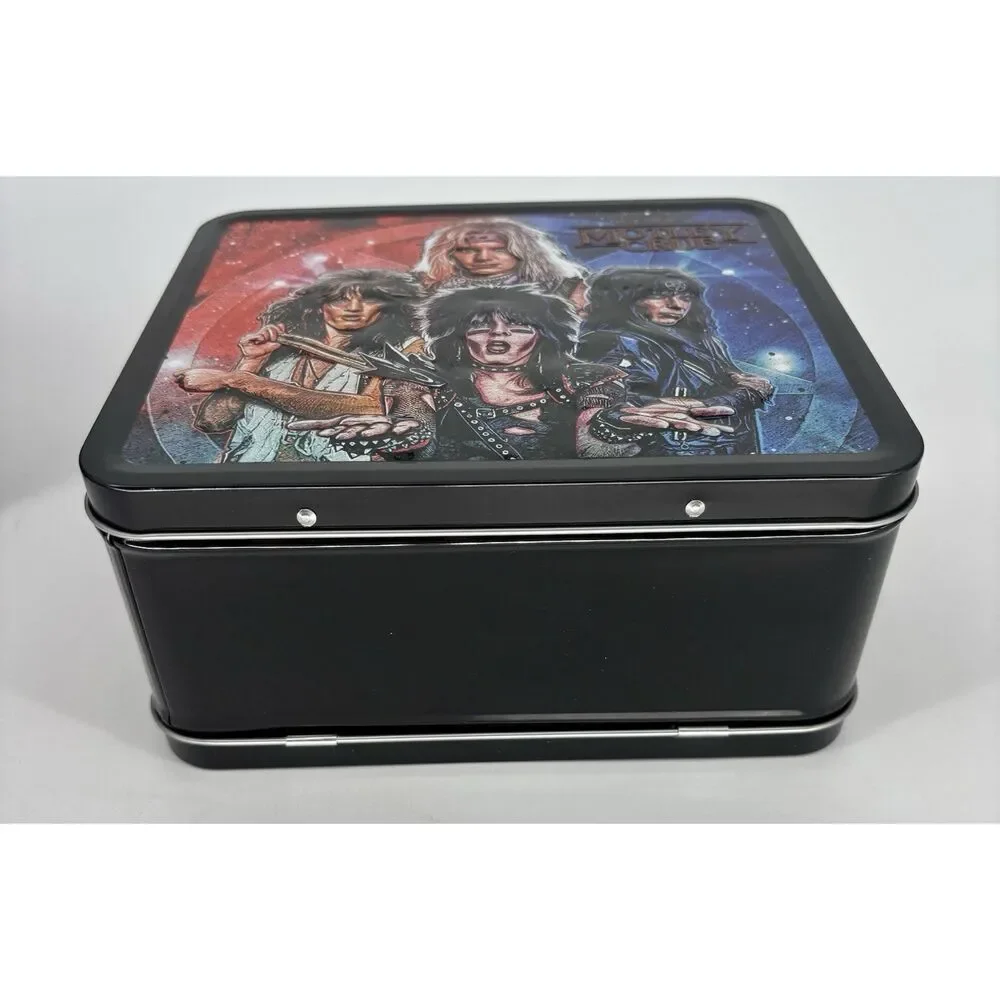 NEW Mötley Crüe Official Embossed Metal Lunch Box Tin Fun Box w/ Original Box